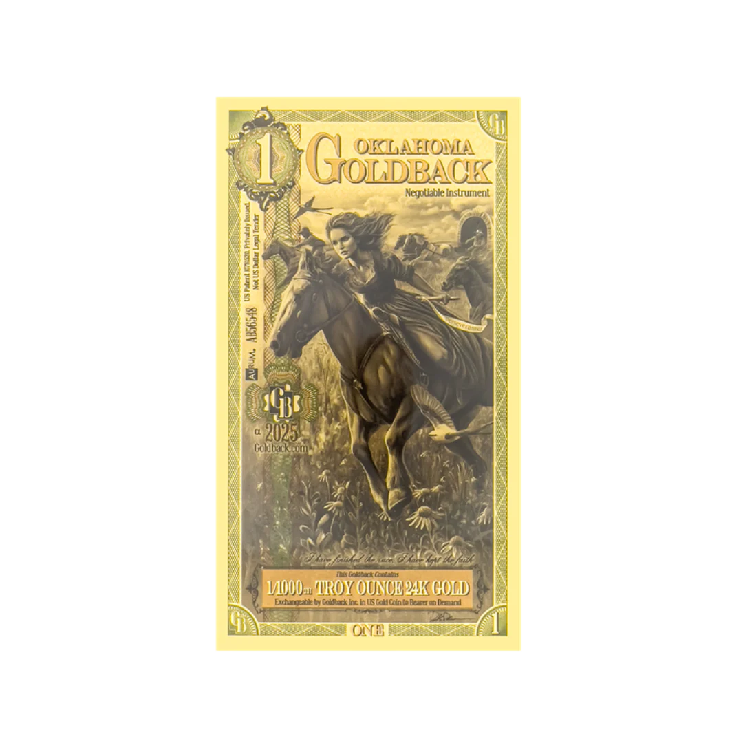 1 Goldback - Oklahoma