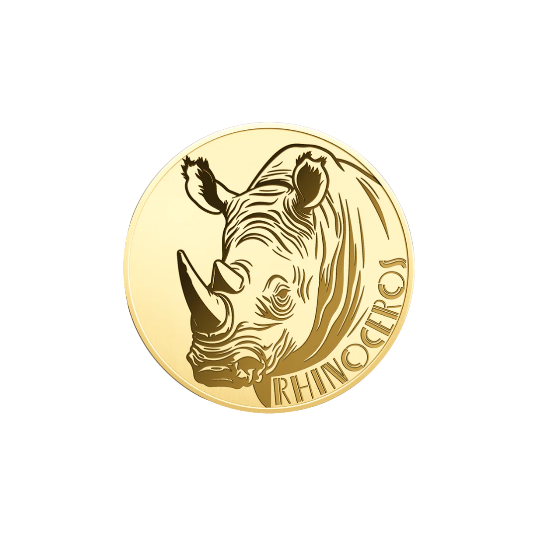 American Rhinoceros Coin Card 999/1000 1/1000oz - Gold Gift Preowned - Image 3