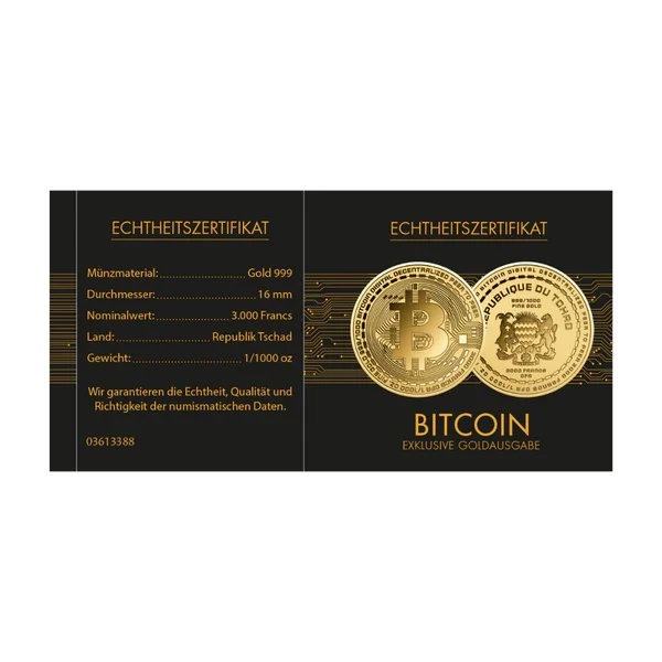 Bitcoin - Gold Gift - In Gift Box - Image 3