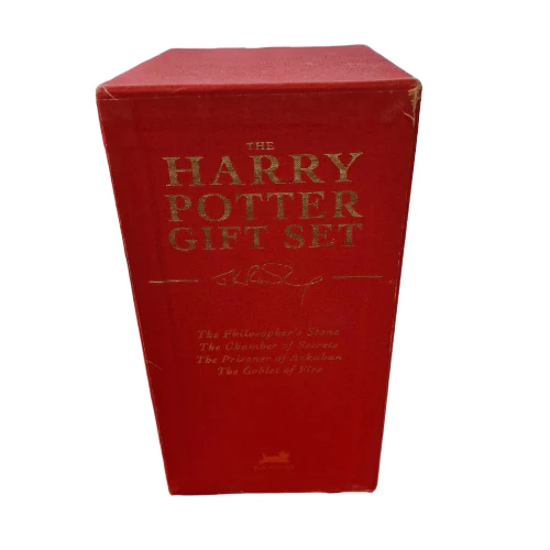 Bloomsbury - Harry Potter Deluxe Gold Signature Edition 4 Book Box Set Preowned - Image 3