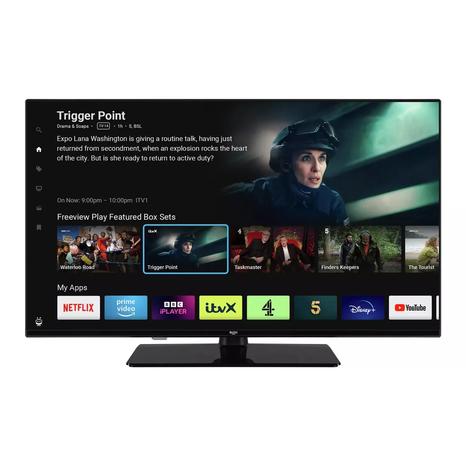 Bush 32HT24CA 32" Smart HD HDR10 LED TiVo Freeview TV Grade B Preowned Collection Only