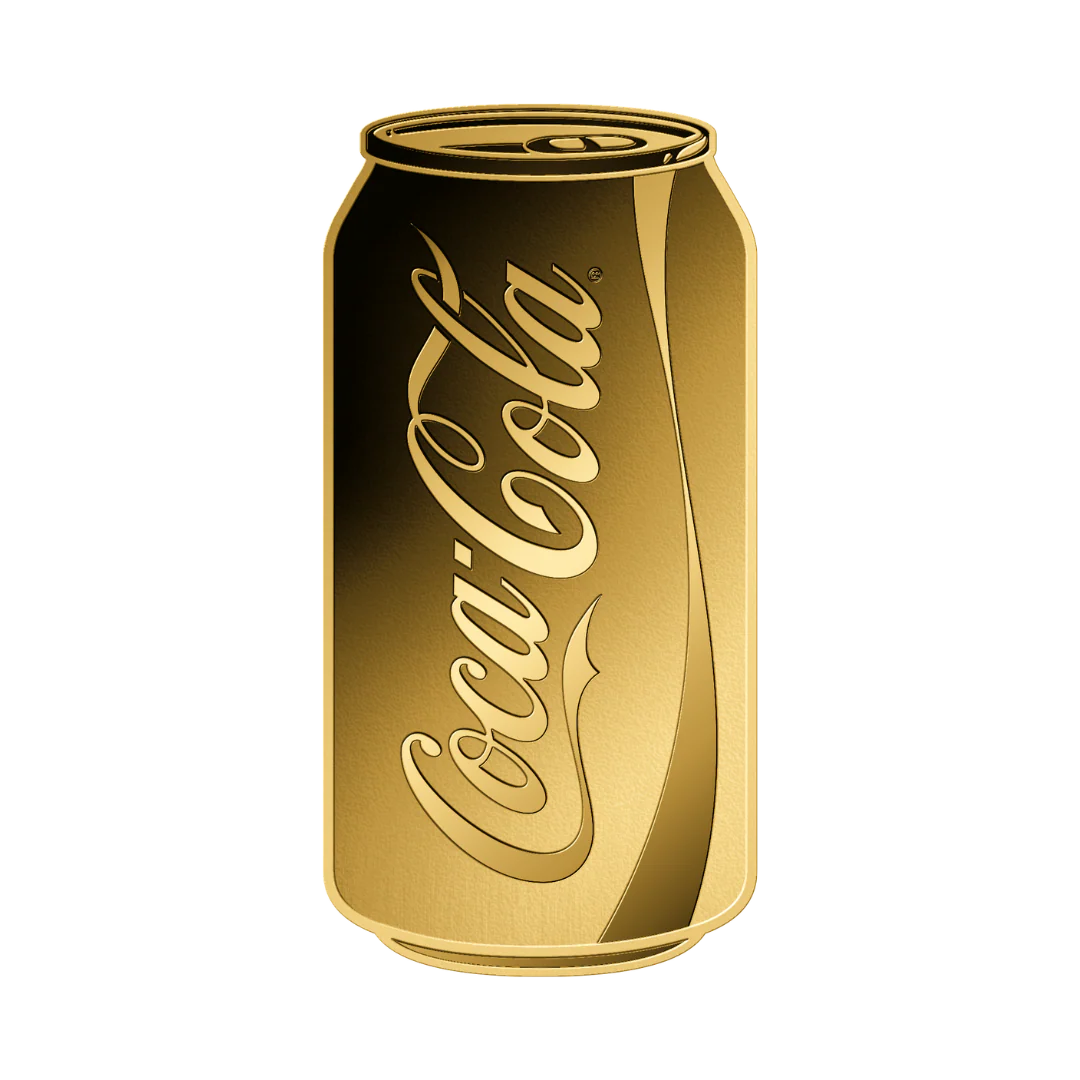 Coca Cola Can Coin Card - Gold Gift