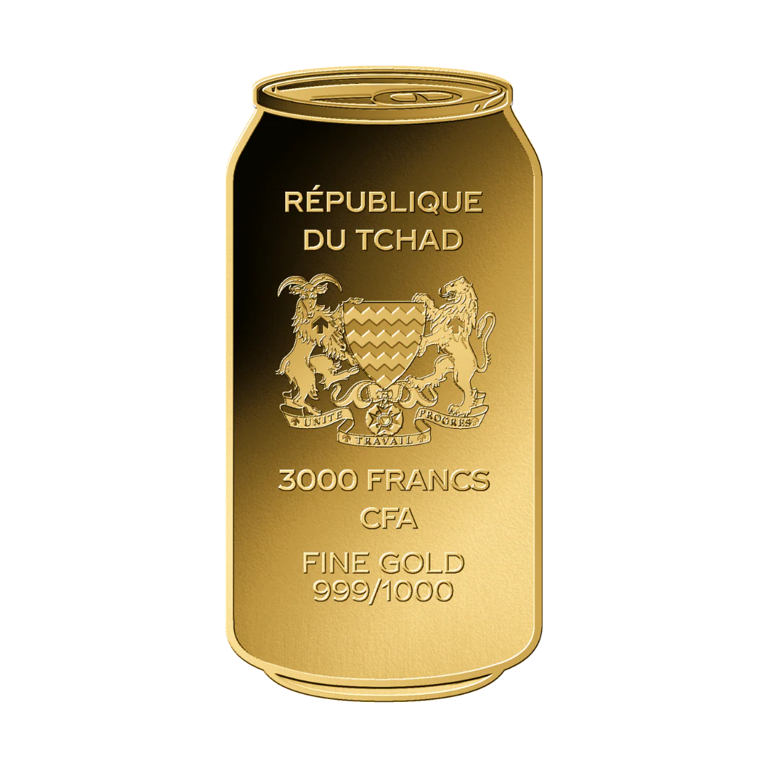 Coca Cola Can Coin Card - Gold Gift - Image 2