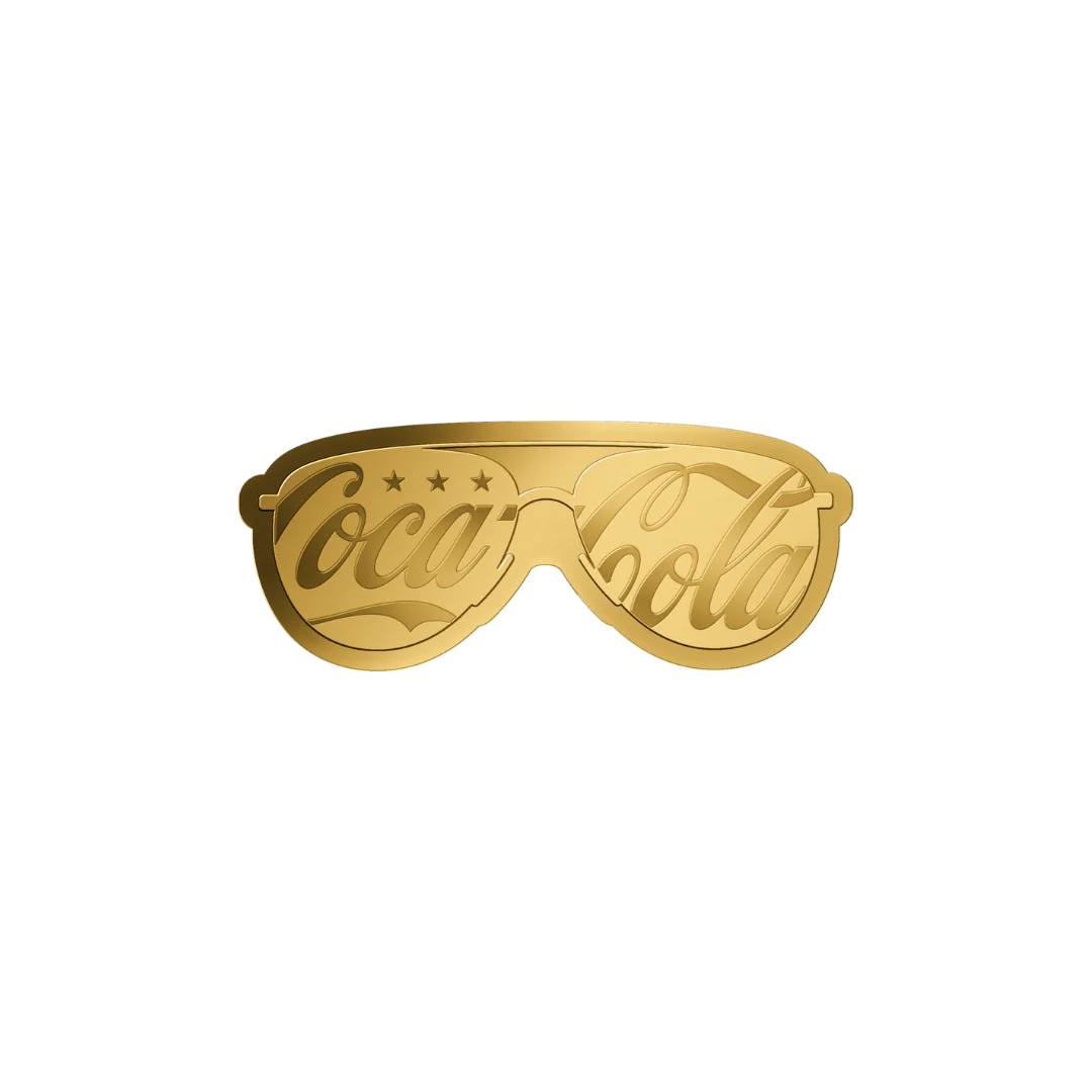 Coca Cola Sunglasses - Gold Gift - Image 3