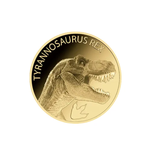 Dinosaur T-Rex Gold Card - Gold Gift - Image 3