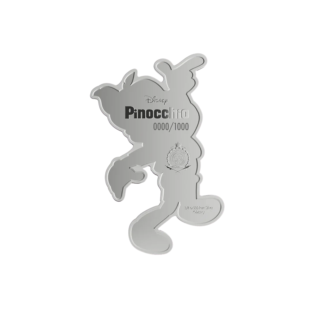 Disney Pinocchio - Collectible Set 3/4 oz Silver Coin + 5g Silver Foil Set - Image 3