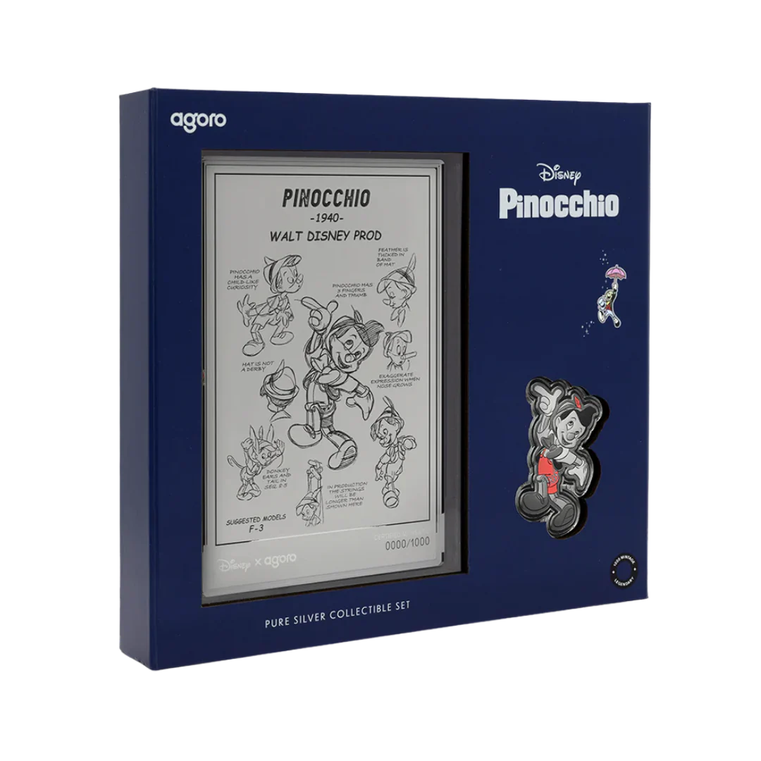 Disney Pinocchio - Collectible Set 3/4 oz Silver Coin + 5g Silver Foil Set - Image 5