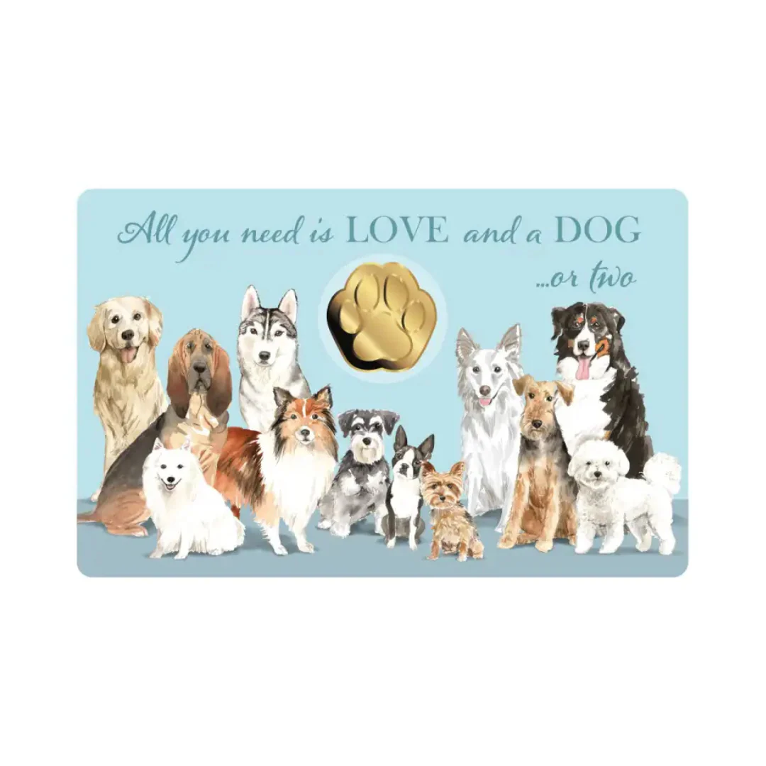 Dogs Coin Card 999/1000 1/1000oz - Gold Gift - Image 3