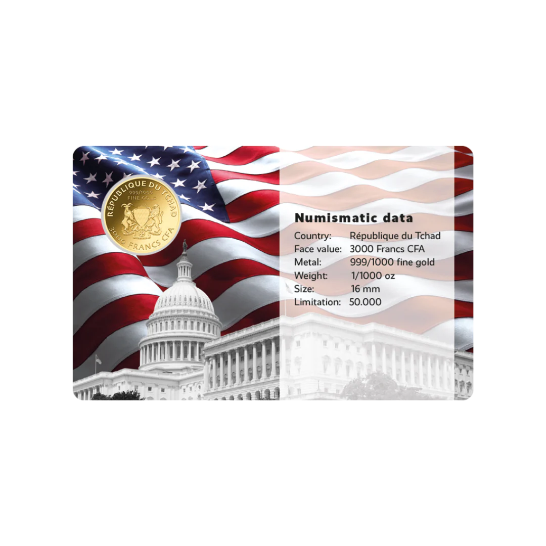 Donald Trump Coin Card 999/1000 1/1000oz - Gold Gift - Image 2