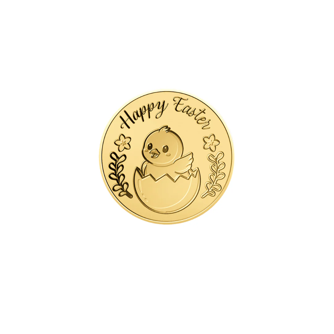 Easter Chick Coin Card - Gold Gift - Image 3
