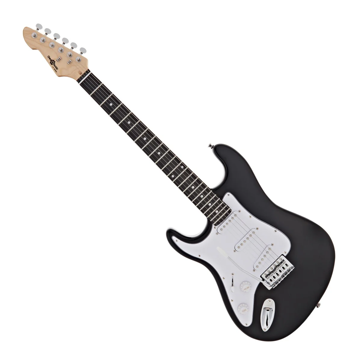 Gear4music LA Select Series Left Handed Electric Guitar Black Grade C Preowned Collection Only