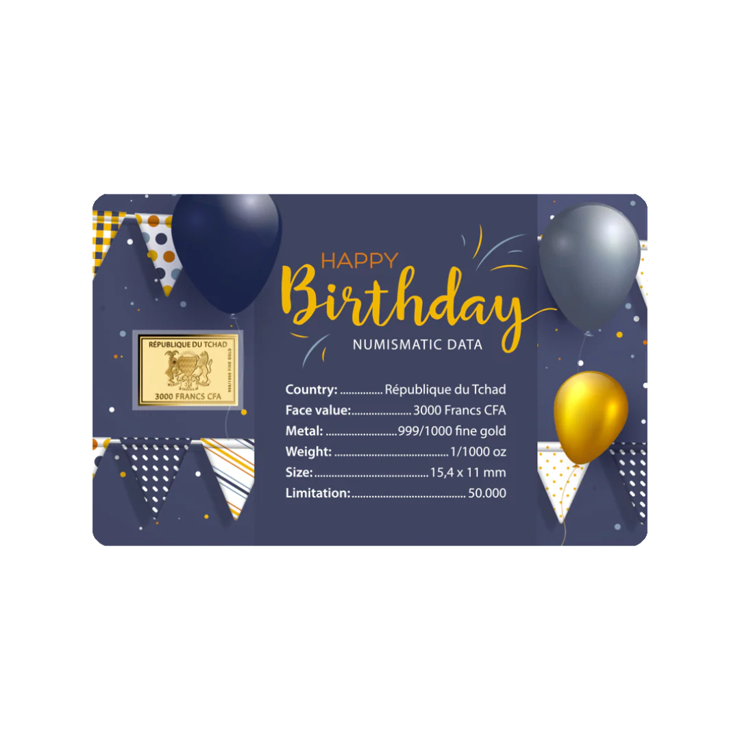 Happy Birthday Coin Card 999/1000 1/1000oz - Gold Gift - Image 4