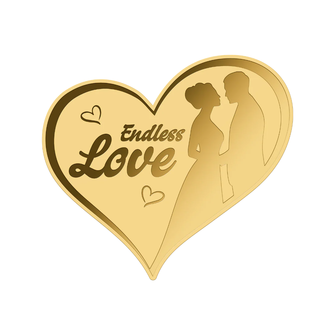 Heart Endless Love - Gold Gift - In Gift Box