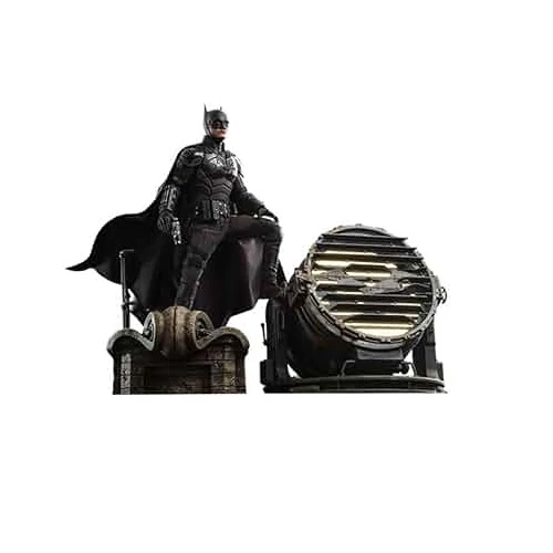 Hot Toys - Batman And Bat Signal MMS641 1/6th Scale Collectible Set Preowned Collection Only - Image 2