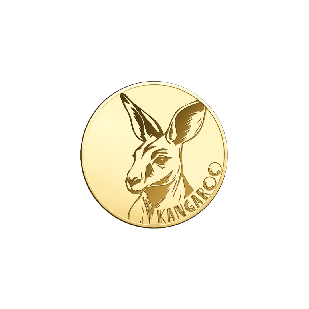 Kangaroo Coin Card - Gold Gift - Image 3