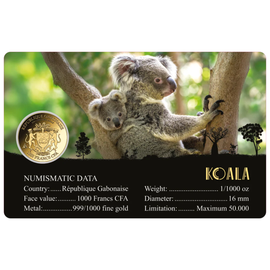 Koala Coin Card - Gold Gift - Image 2