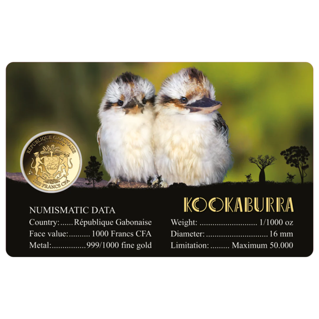 Kookaburra Coin Card - Gold Gift - Image 2