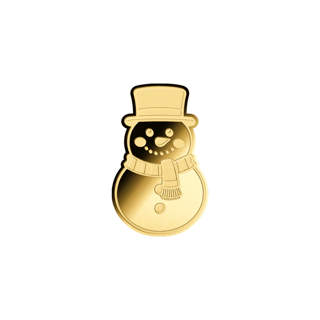 Let It Snow Coin Card - Gold Gift - Image 3