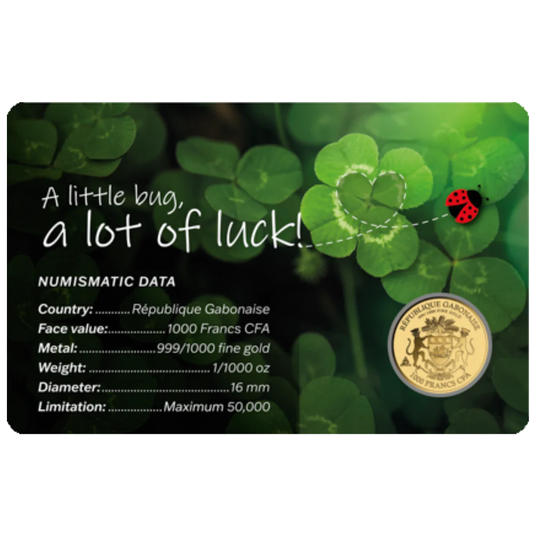 Little Bug Coin Card - Gold Gift - Image 2