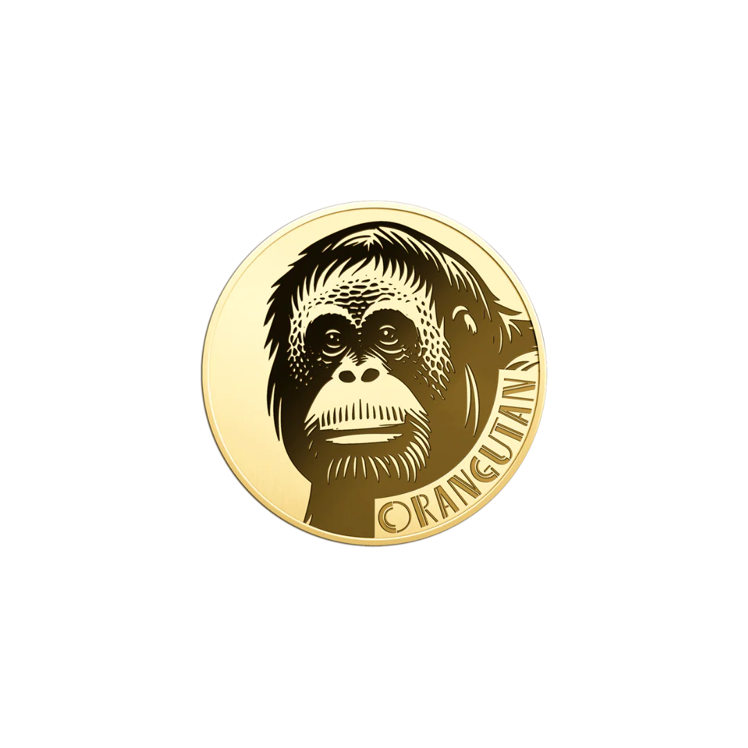 Orangutan Coin Card - Gold Gift - Image 3