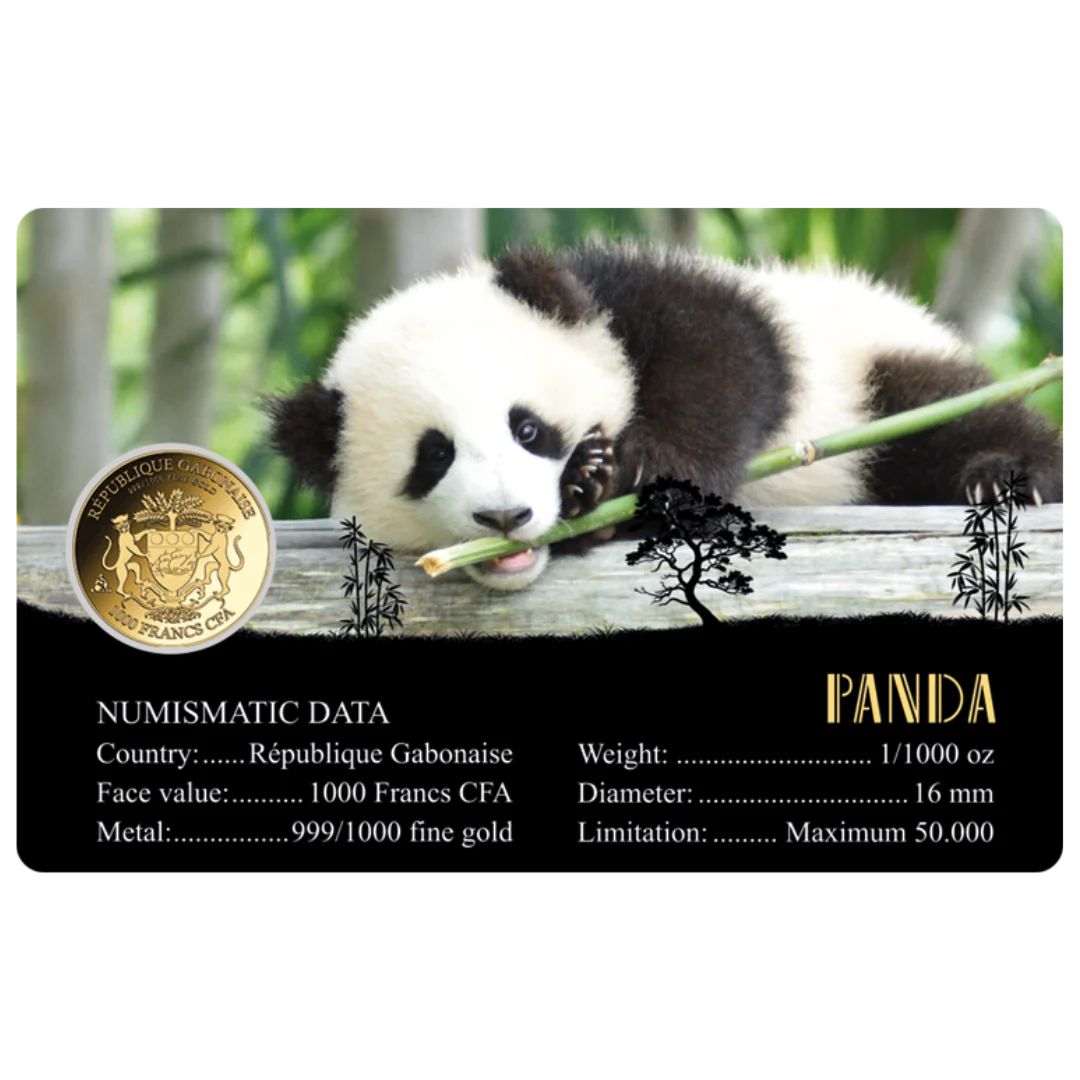 Panda Coin Card - Gold Gift - Image 2