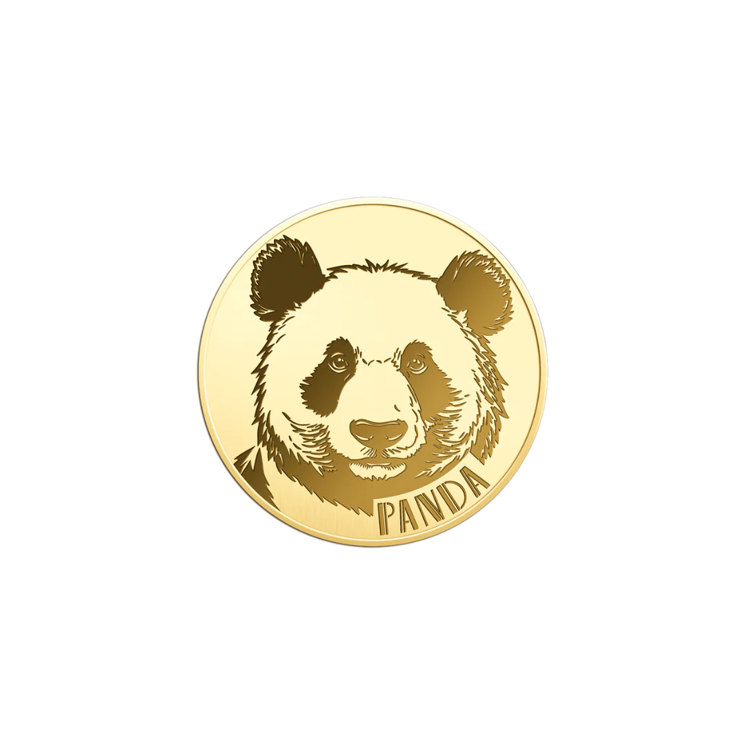 Panda Coin Card - Gold Gift - Image 3