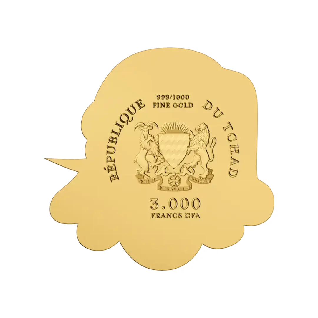 Santa in Gift Box - Gold Gift - Image 2