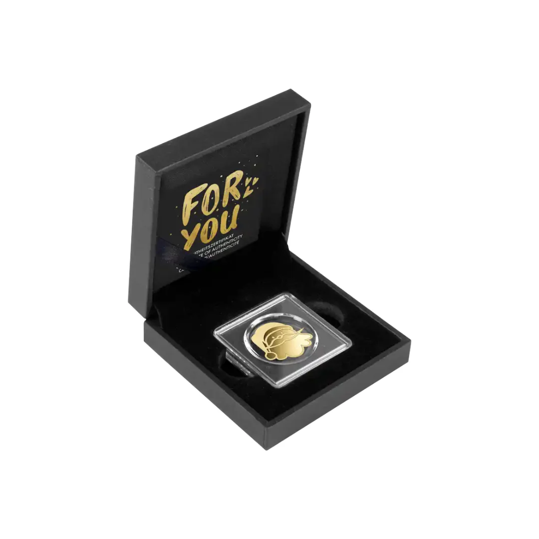Santa in Gift Box - Gold Gift - Image 3