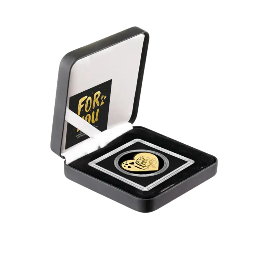 Small Heart I Love You 1/1000oz - Gold Gift - In Gift Box - Image 3