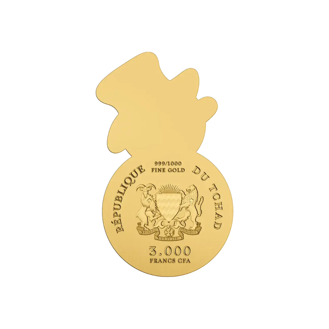 Snowman in Gift Box - Gold Gift - Image 2
