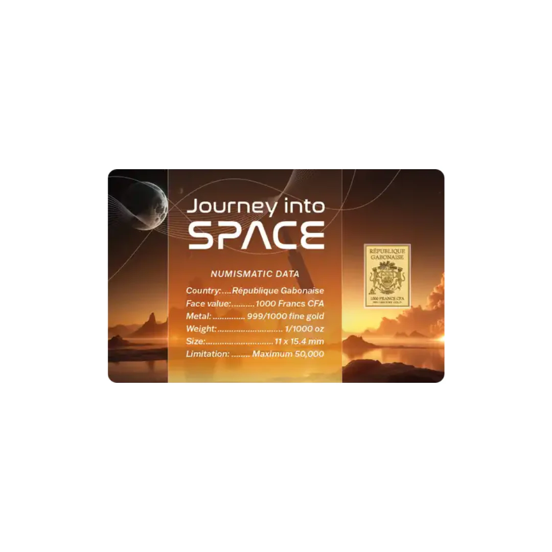 Space Ariane 6 Gold Card - Gold Gift - Image 2
