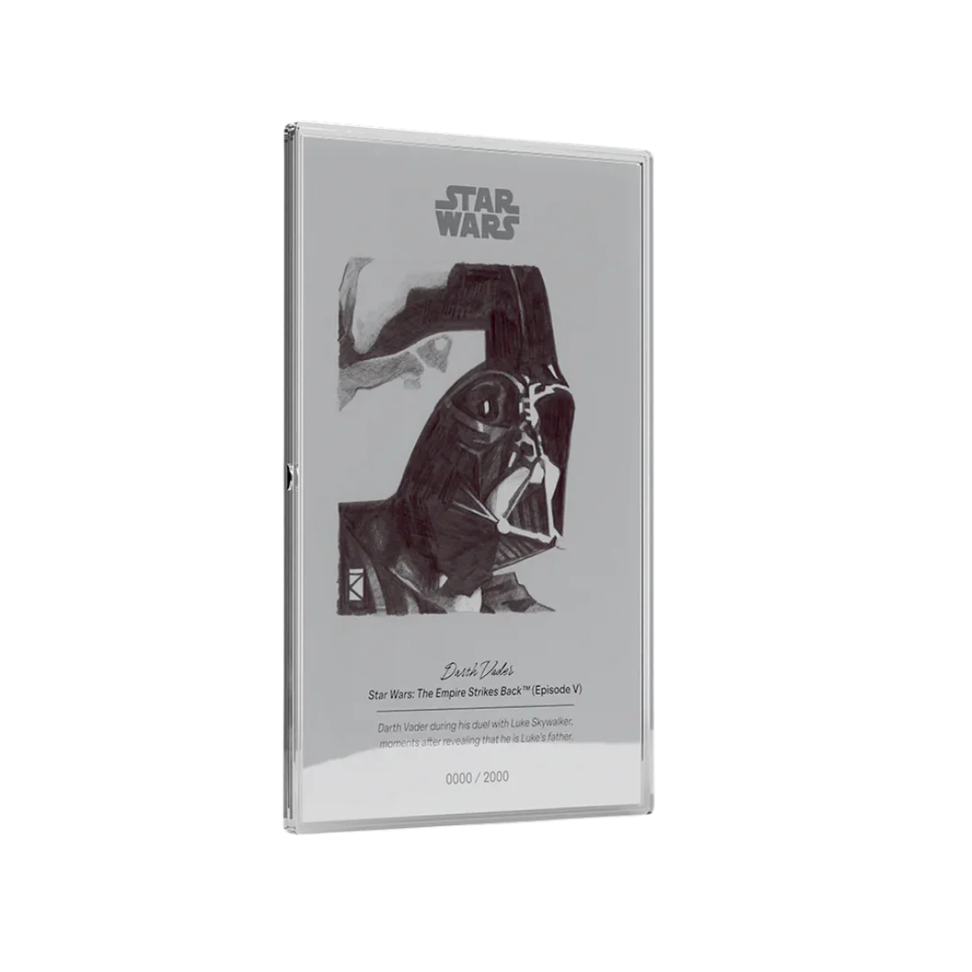 Star Wars™ Sketch Art - Darth Vader™ 5 g Silver Collectible Foil - Image 3