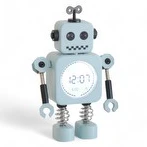 Steepletone Robot Time Kids Bedside Battery Alarm Clock