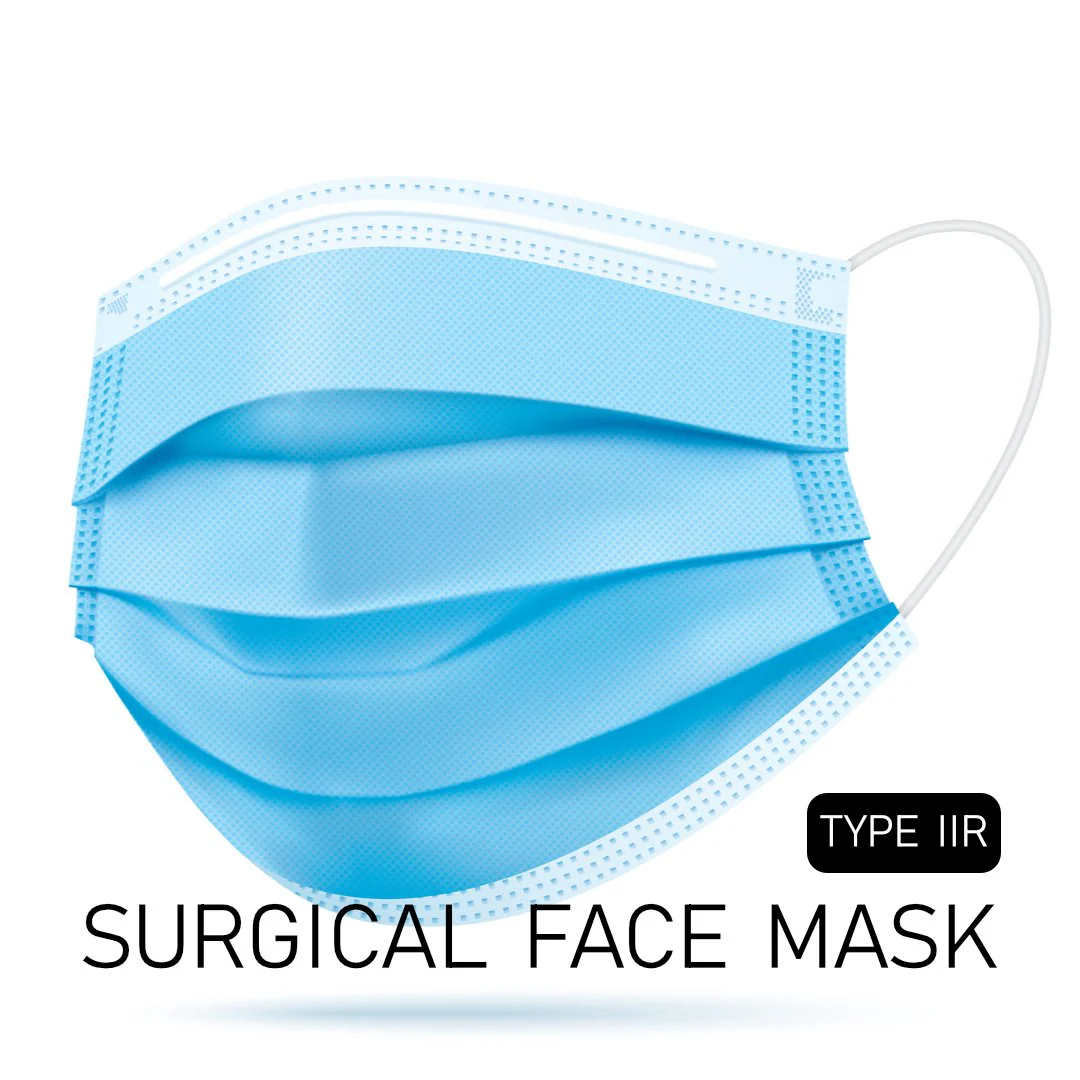 Surgical (Type IIR) Face Masks (non-sterile) - Pack of 50 - Image 3