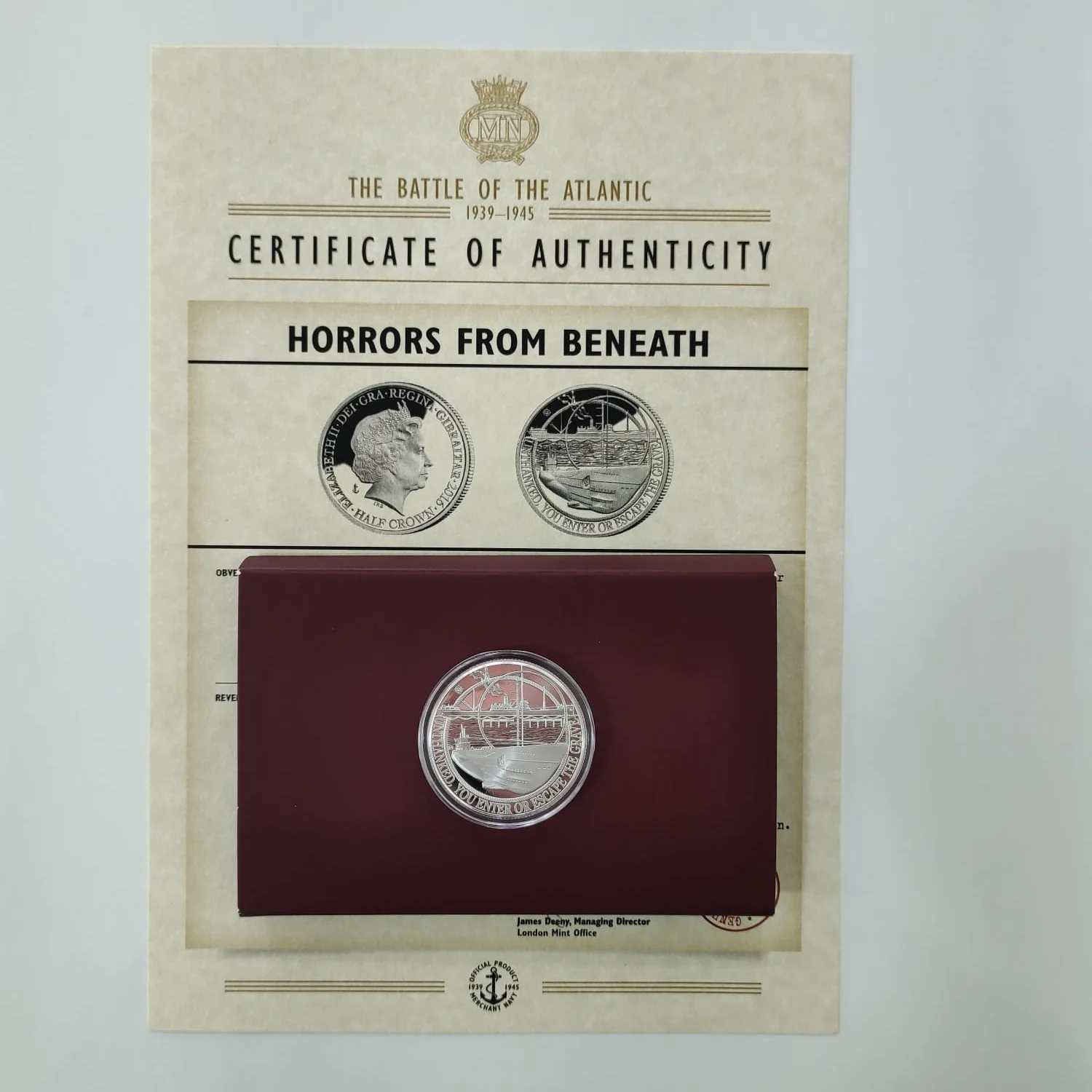 The Battle Of The Atlantic 4 Coin Silver Proof Set - Image 10