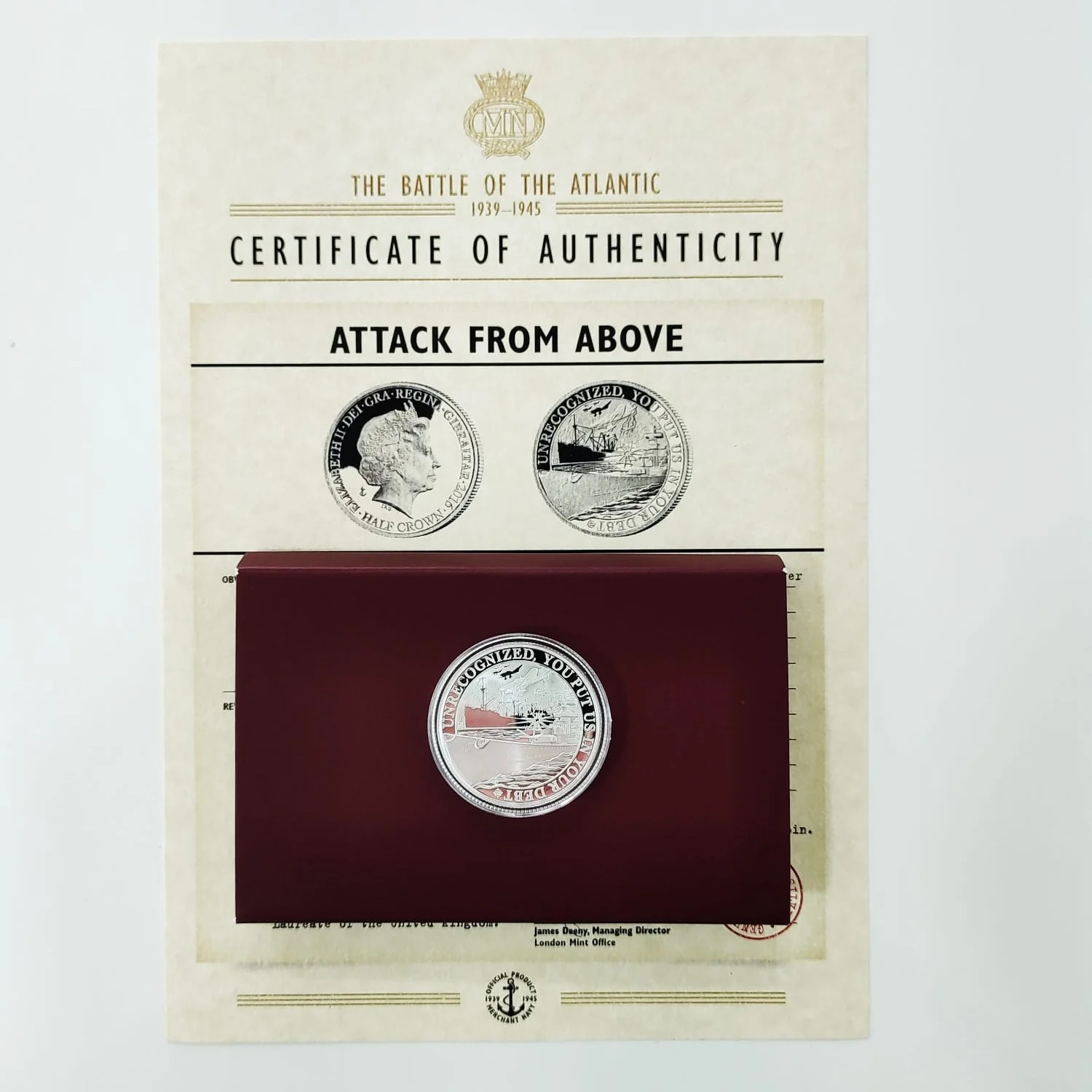 The Battle Of The Atlantic 4 Coin Silver Proof Set - Image 4