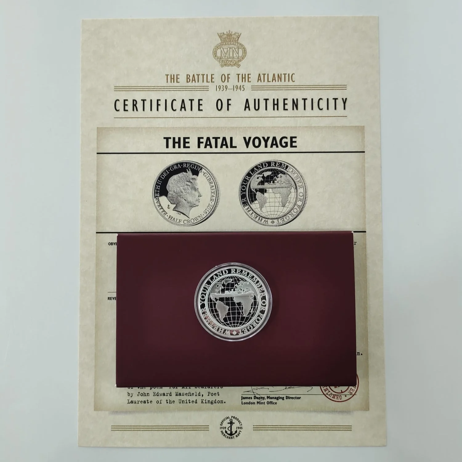 The Battle Of The Atlantic 4 Coin Silver Proof Set - Image 7