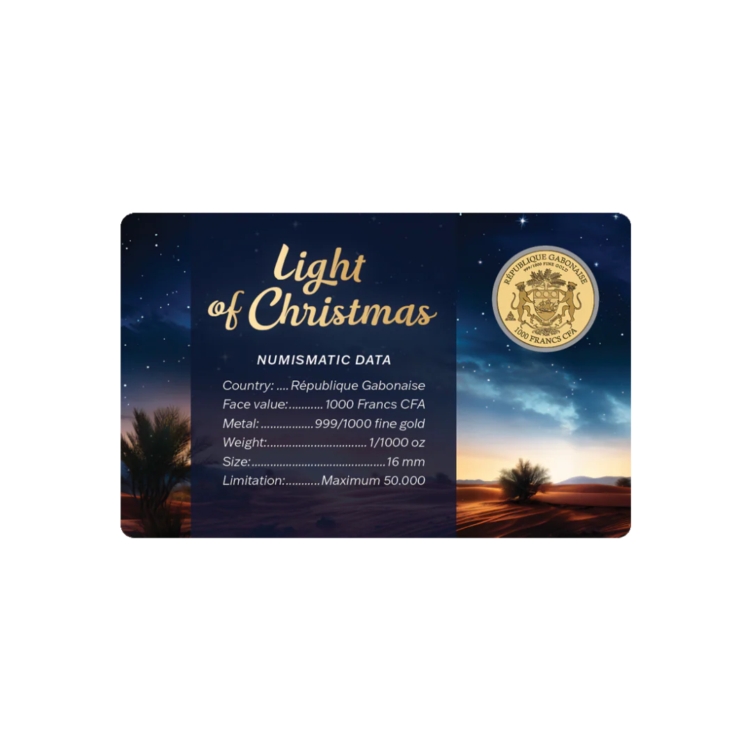 Three Wise Men Coin Card - Gold Gift - Image 2