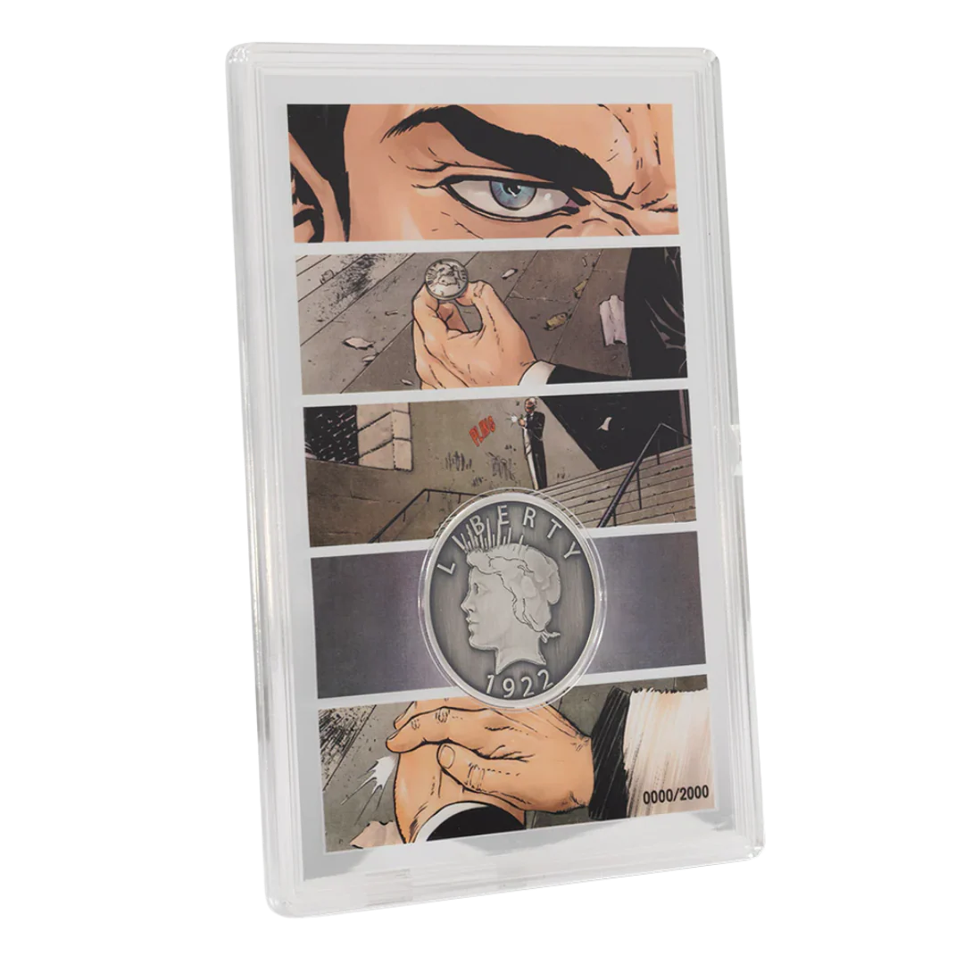 Two-Face's Coin - Collectible Set 1/2 oz Silver Coin + 5g Silver Foil Set - Image 3