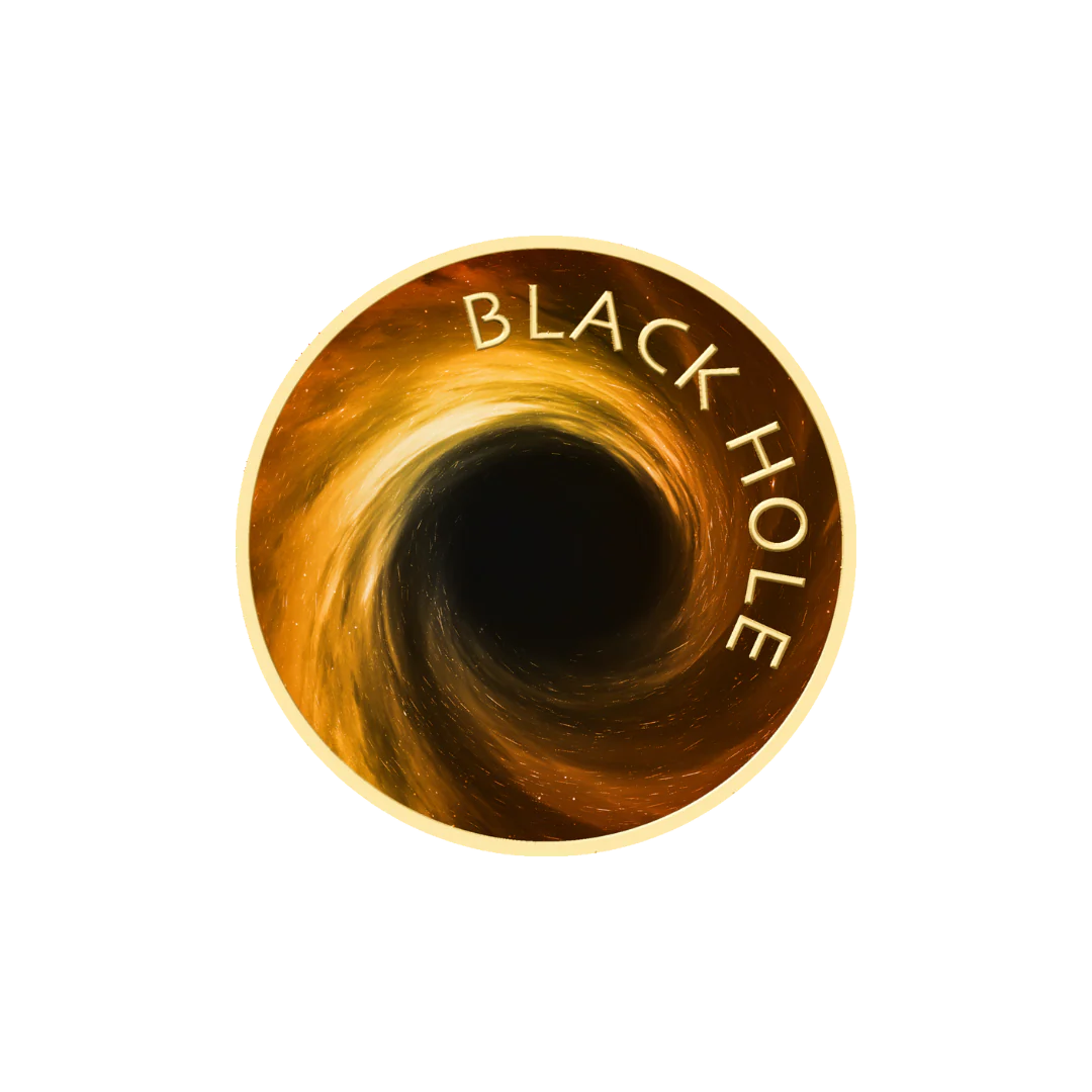 Universe Black Hole Coin Card 999/1000 1/1000oz - Gold Gift - Image 3