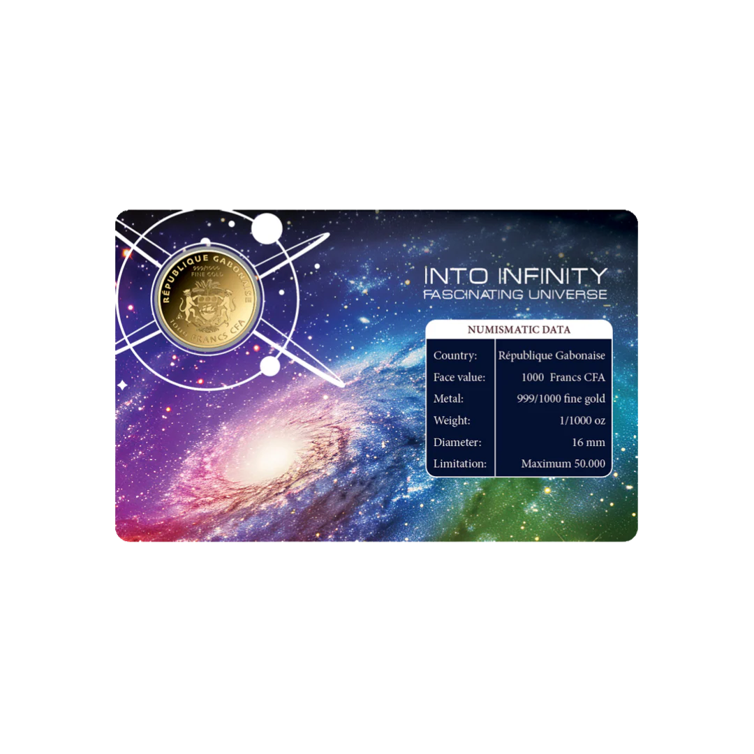 Universe Milky Way Coin Card 999/1000 1/1000oz - Gold Gift - Image 2