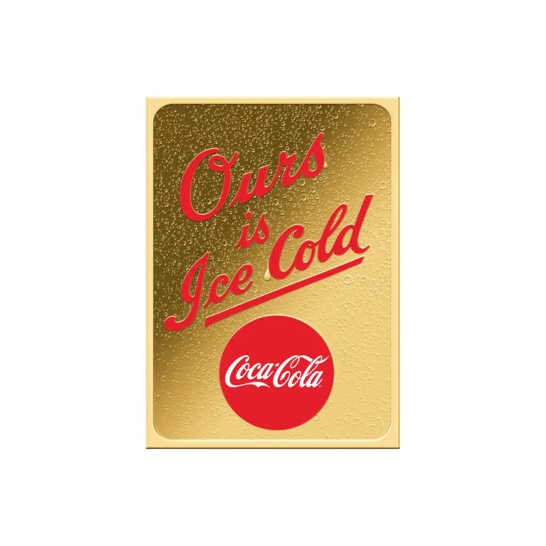 Vintage Coca-Cola "Ice Cold" in Gift Box - Gold Gift