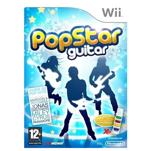 Wii - PopStar Guitar [Game Only] (12+) Preowned