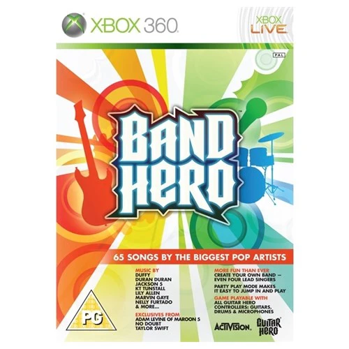 Xbox 360 - Band Hero (PG) Preowned