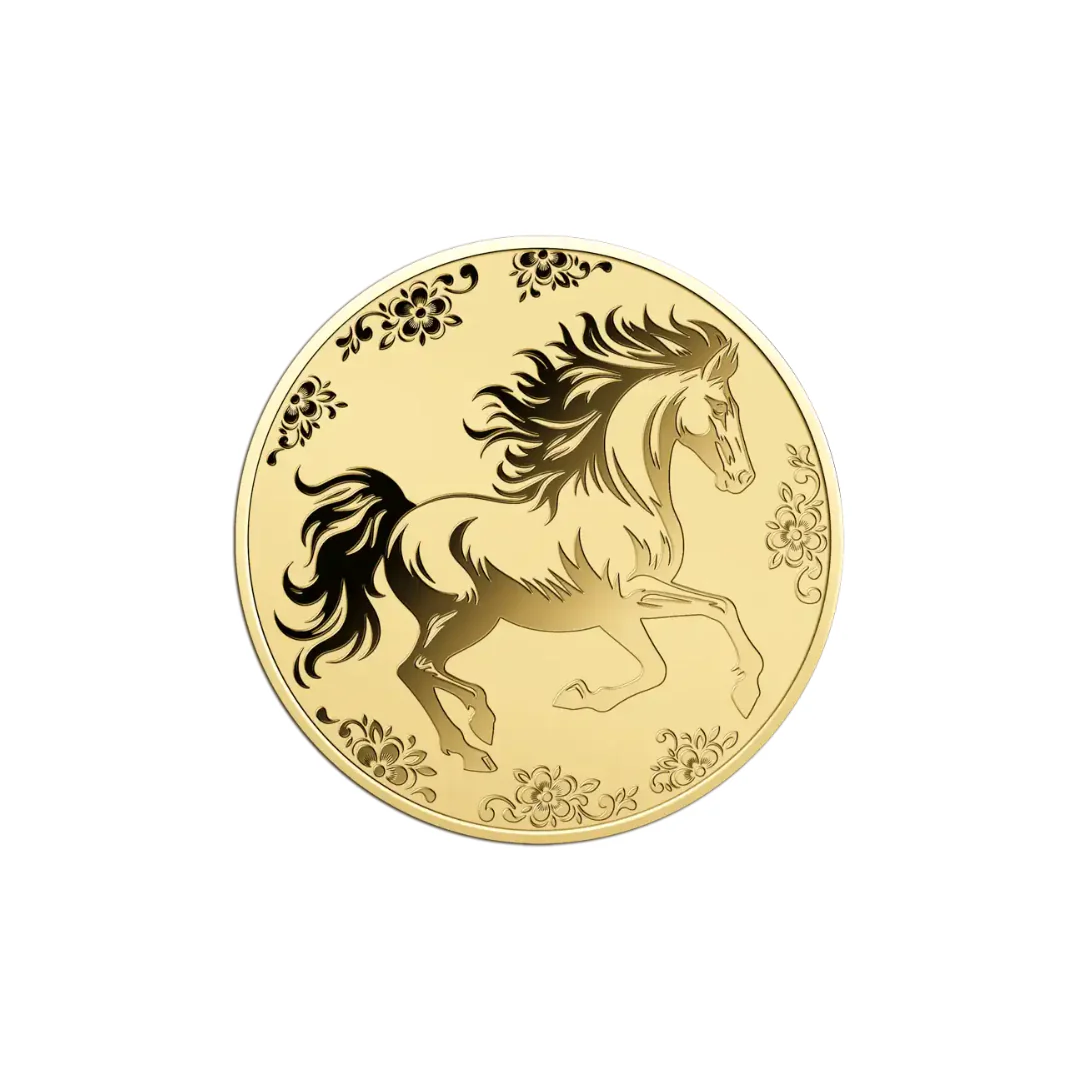 Year of the Horse Gold Card - Gold Gift - Image 3